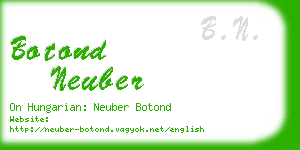 botond neuber business card